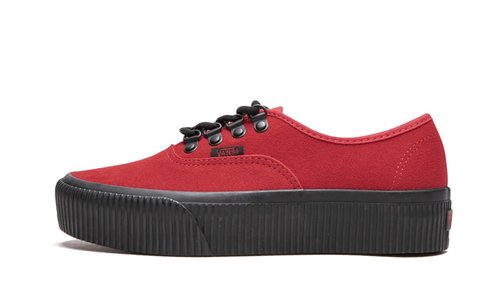 Vans Authentic Platform - Black/Red - VN0A3AV8QTB