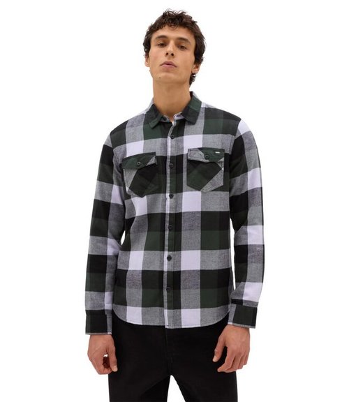 Vans Box Flannel Button Down Shirt - Deep Forest - VN000JOGCN4