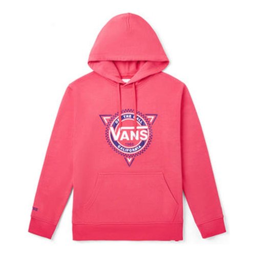 Vans Casual Sports Printing hooded Drawstring Couple Style - Rose Red - VN0A48CD0HI