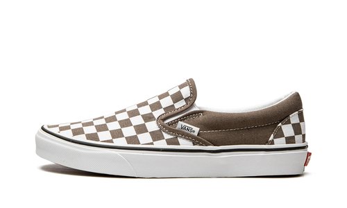 Vans Checkerboard Classic Slip On - Brown/White - VN0A7Q5D1NU
