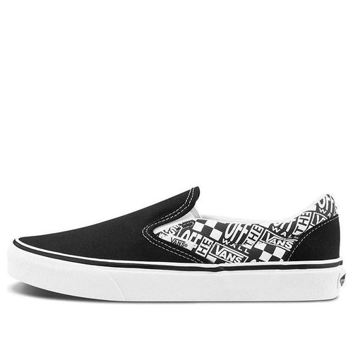 Vans CLASSIC SLIP-ON OFF THE WALL BL - Black/White - VN0A33TB3WI