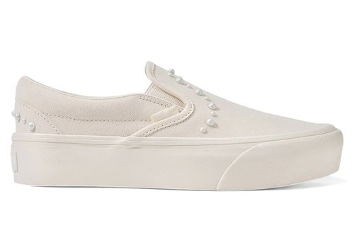 Vans Classic SlipOn Platform Pearl Pack - Marshmallow White - VN000EA9CCZ