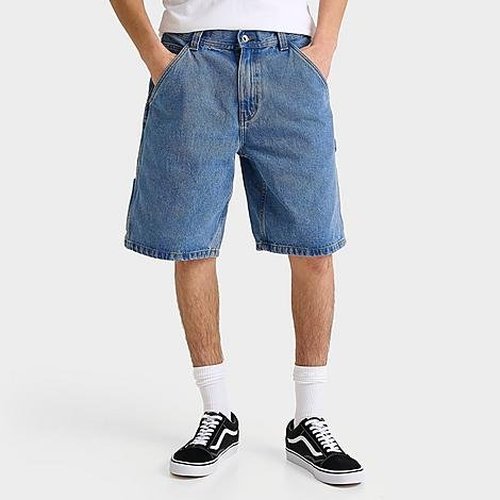 Vans Drill Chore Loose Denim Shorts - Stonewash Blue - VN04S7W6100