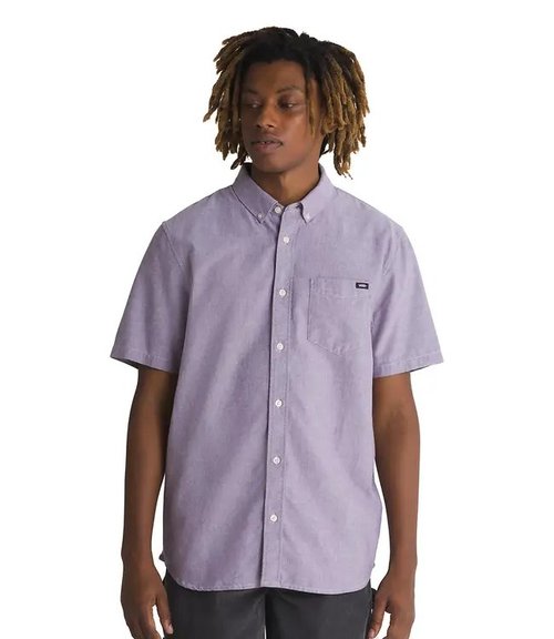 VN0000MYCHJ vans Dye Houser Button Down Shirt 'Blackberry Wine
