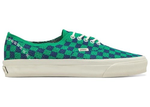 Vans LX Authentic 44 EK Punk Check - Green/Navy Blue - VN000EJC5W3