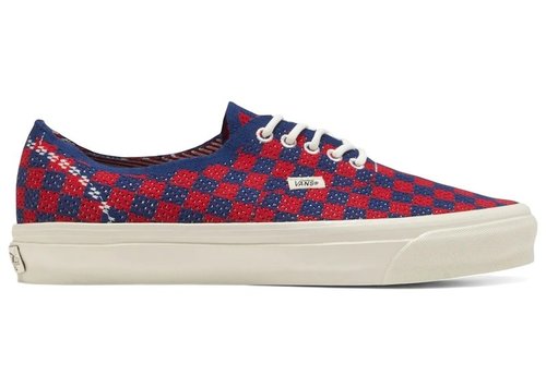 Vans LX Authentic 44 EK Punk Check - Red/Blue - VN000EJCRDB