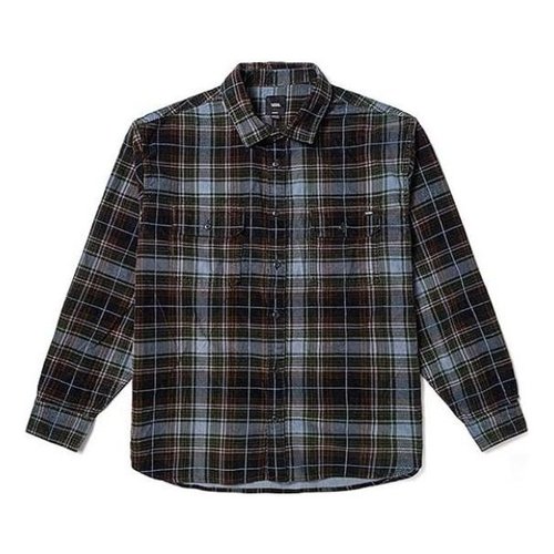 Vans Mayhill Long Sleeve Buttondown Shirt - Black/Multi-Color - VN000AATKY8