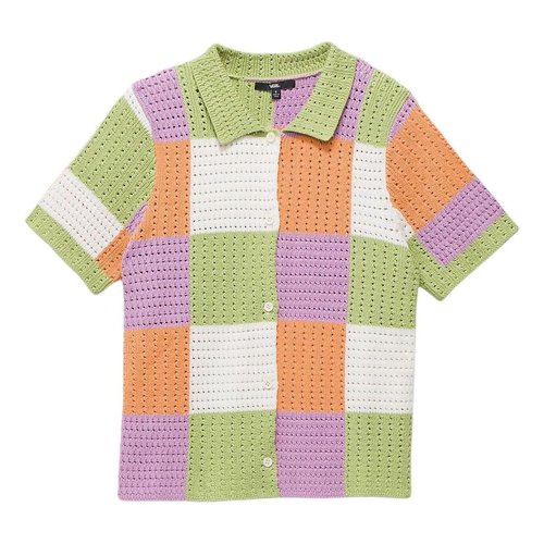 Vans Morrison Checker Sweater - White/Green/Orange - VN000G3QCR0