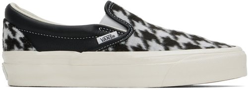 Vans Off-White & Black Premium Slip-On 98 - Lx Houndstooth Black - VN000CSEBLK1