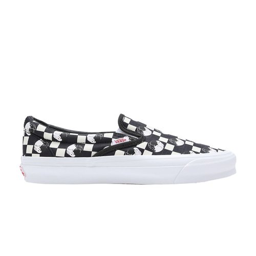 Vans OG Classic Slip-On LX - Black/White/Red - VN0A32QNBML
