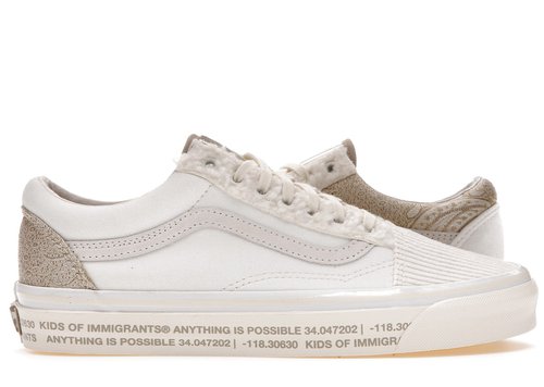 Vans Old Skool 36 DX of Immigrants Anything is Possible - Marshmallow