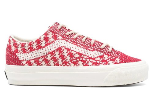Vans Old Skool 36 Engineered Knit - Chili Pepper Red/White - VN000D8HESW