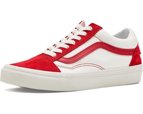 Vans Old Skooltm Big Kid - Red Hot Valentines Racing Red/True White - VN000E9YJV61
