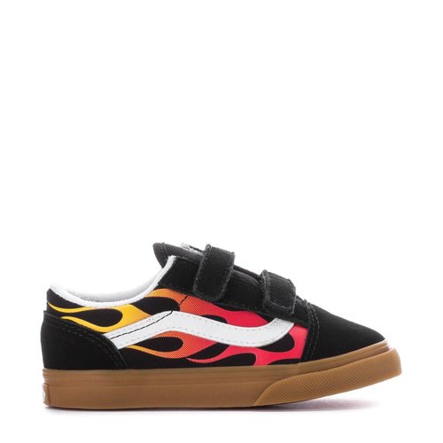 Vans Old Skool V - Black Flame/Gum - VN0009RCB9M