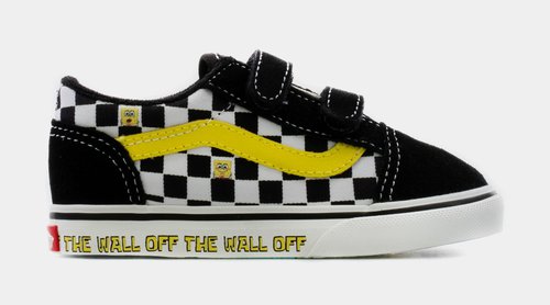 Vans Old Skool V SB Lifestyle - Black/White/Yellow - D3Y9EK