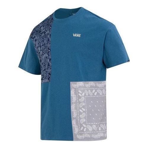 Vans Paisley Patched Short Sleeve Tee - Blue - VN000FRH993