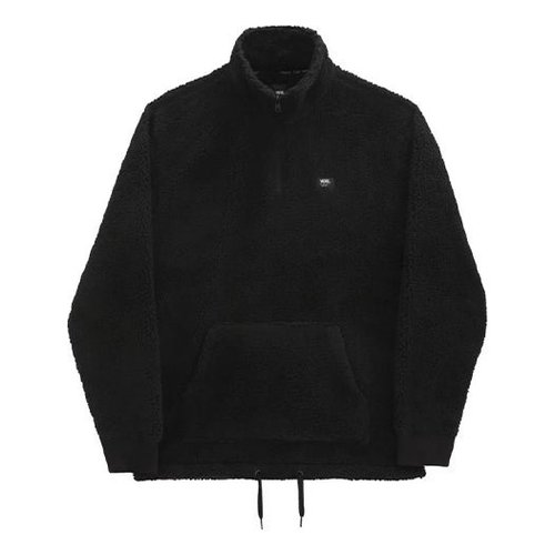Vans polar fleece Half Zipper Stand Collar Jacket - Black - VN0A4PPPBLK