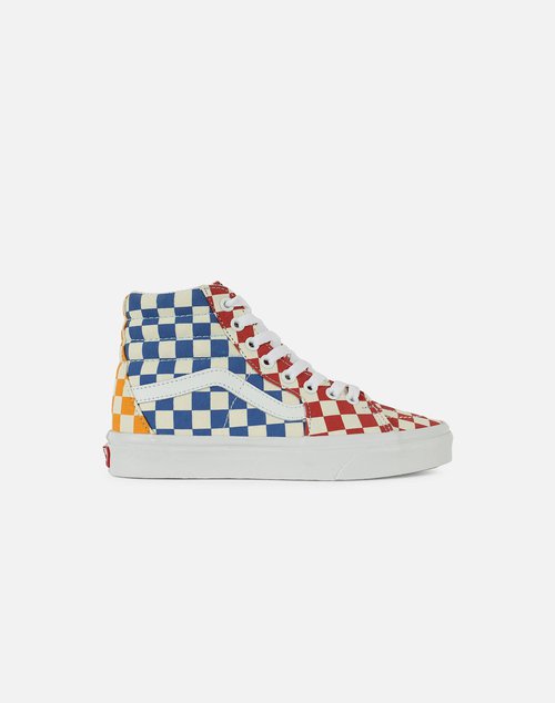 Vans Sk8-Hi CHECKERBOARD - White - VN0A38GEVLVGS