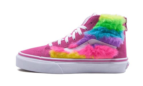 rainbow fur vans