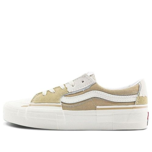Vans Sk8-Low Reconstruct - White/Brown/Beige - VN0009QSCNI
