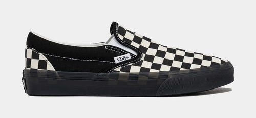 Vans Slip-On Checkered Lifestyle - Black/White - D5PYB2