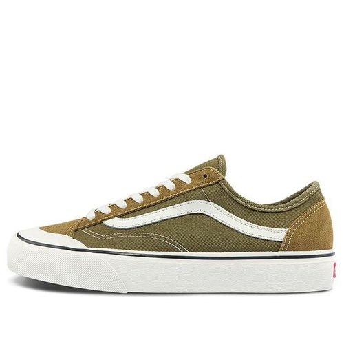 Vans Style 36 Lightweight Wear-Resistant Low Top Casual Skate Military Green - Army Green/White - VN0A5HYRB9A