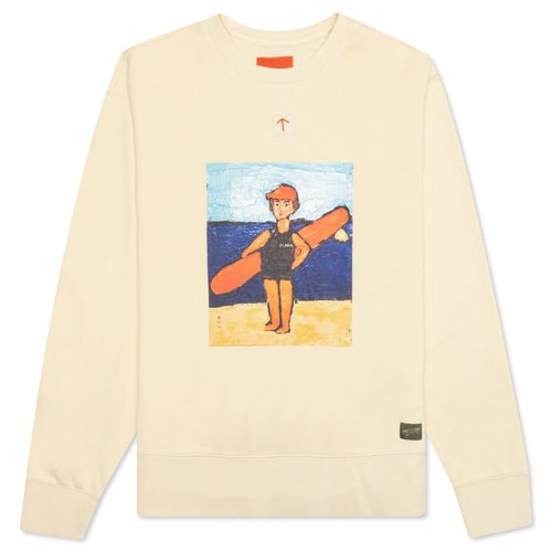 Vans Vault x Nigel Cabourn Surfer Fleece Crew - Beige - VN0A4VLYZB9