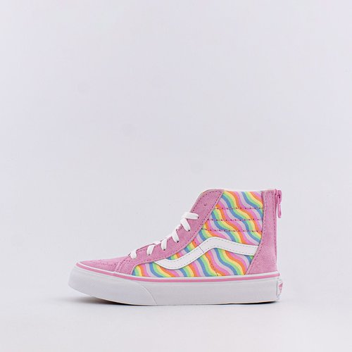 vans rainbow white