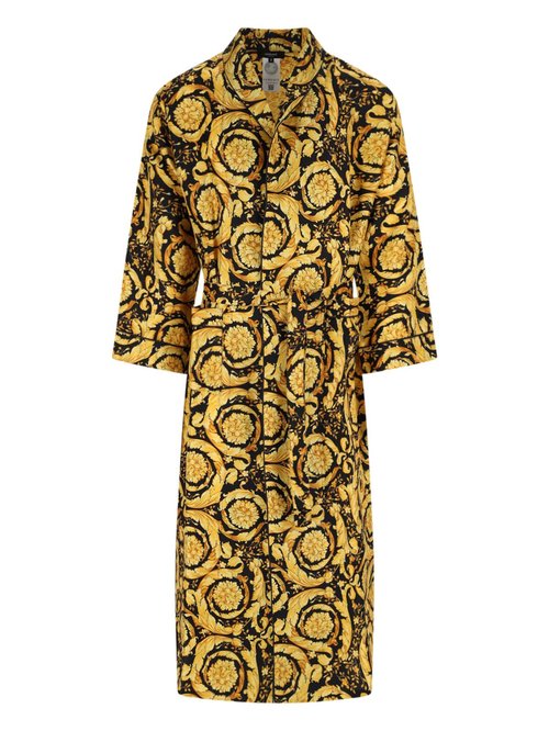 Versace Barocco Print Silk Bathrobe - 1003683-1A0466_5B000