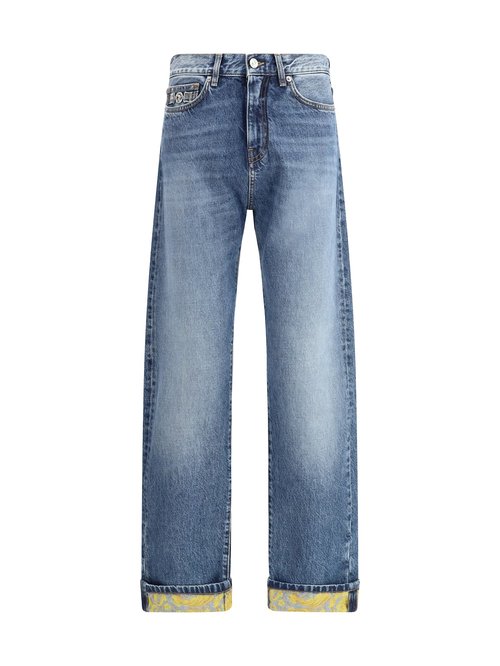 Versace Barocco Turn-up Jeans - 1018013-A12886_1D800