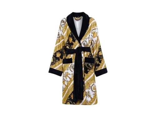 Versace Baroque Print Bath Robe - Gold - ZACP00008