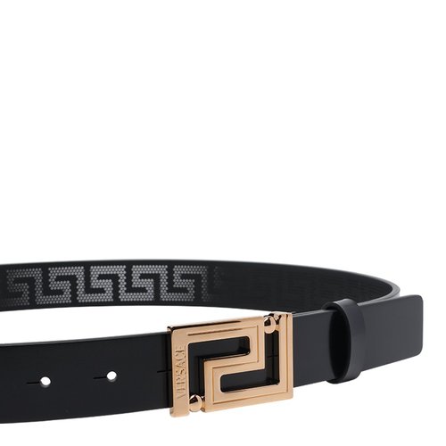 Versace Belts Black Calf Leather - 1012399-1A1444_1B00V