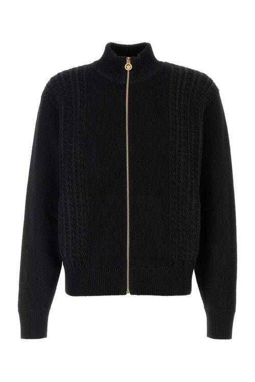 Versace Black Jacquard Cardigan - 1020594-A14677_1EF70