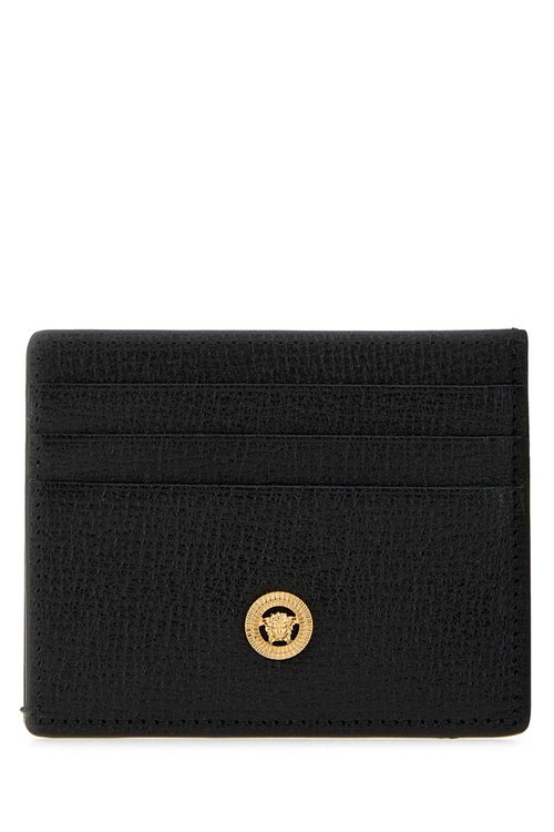 Versace Black Leather Medusa Biggie Card Holder - 1011452-A10544_1B00V