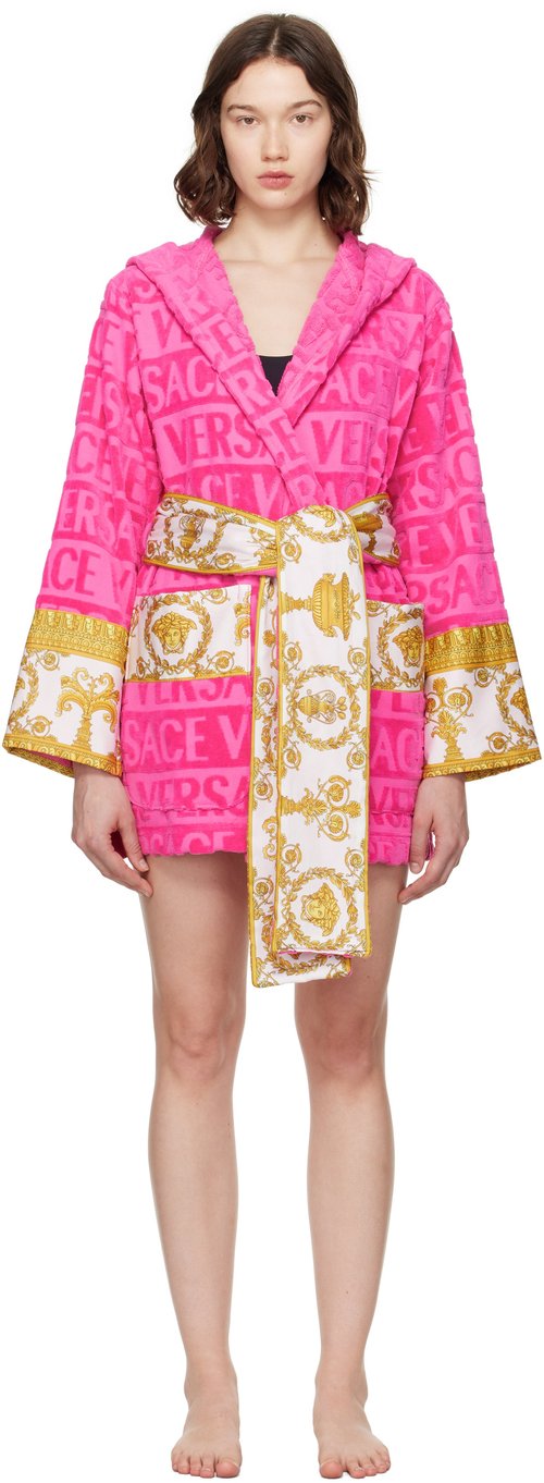 Versace Black Short Bathrobe - Z4800 Nero - ZACJ000-19_ZCO_SP052