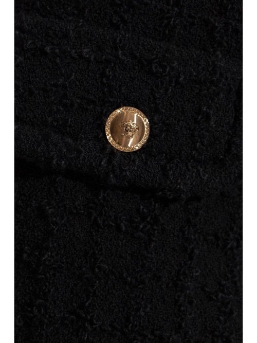 Versace Black Virgin Wool Blend Shorts - 1015377-1A1009_1B000