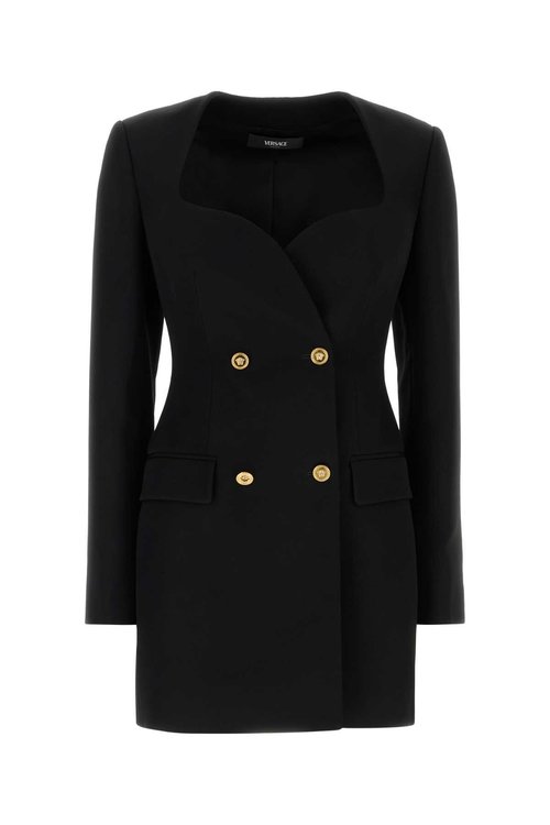 Versace Black Wool Blazer Dress - 1020867-A14592_1B000