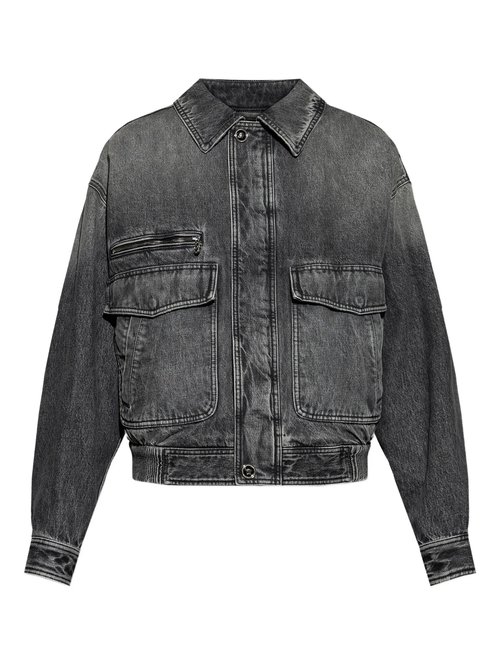 Versace Blouson Denim Grey Giacca - 274762