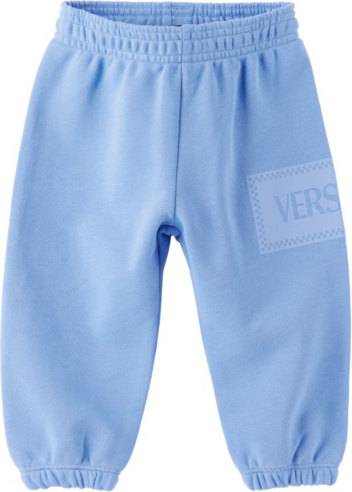 Versace Blue 90s Vintage Logo Sweatpants - - Powder Blue+ - 1021069-1A1318_2V300