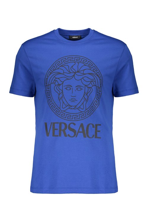 Versace Medusa Cotton Soft T-Shirt - Blue - 1011861-A16047_2U240