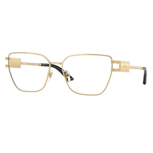 Versace Demo Butterfly Ladies Eyeglasses VE1301 1002 55 - Gold Tone - VE1301 1002 55