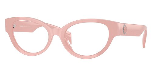 Versace Demo Cat Eye Ladies Eyeglasses VE3361U 5488 53 - Blue/Pink - VE3361U 5488 53