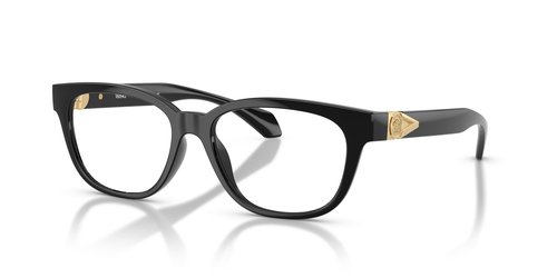 Versace Demo Oval Ladies Eyeglasses VE3376U GB1 53 - Black - VE3376U GB1 53