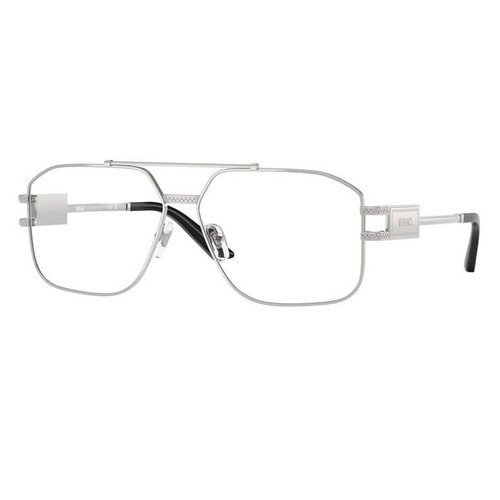 Versace Demo Pilot Eyeglasses VE1302 1000 57 - Silver Tone - VE1302 1000 57
