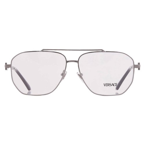 Versace Demo Square Eyeglasses VE1307 1001 59 - Gunmetal - VE1307 1001 59