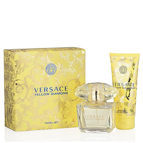 Versace Diamond Versace Travel 2pcs EDT Gift Set - Orange/Yellow - 8011003811410