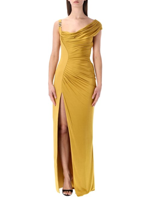 Versace Draped Jersey Gown - 1014127-A1249_1YD10