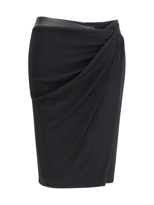 Versace Draped Jersey Skirt - 1021989-A14475_1B000