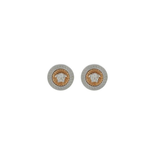 Versace Enamel Medusa Stud Earrings - 1016381_1A00620-4J080