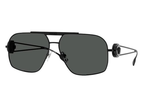Versace Geometric Sunglasses Gray - Black (Ve2269 143387)